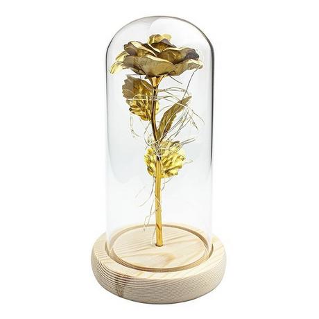 eStore Infinity Rose mit Lichterketten - Gold  