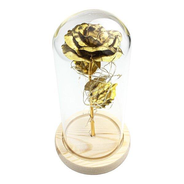 eStore Infinity Rose avec guirlandes lumineuses - Or  