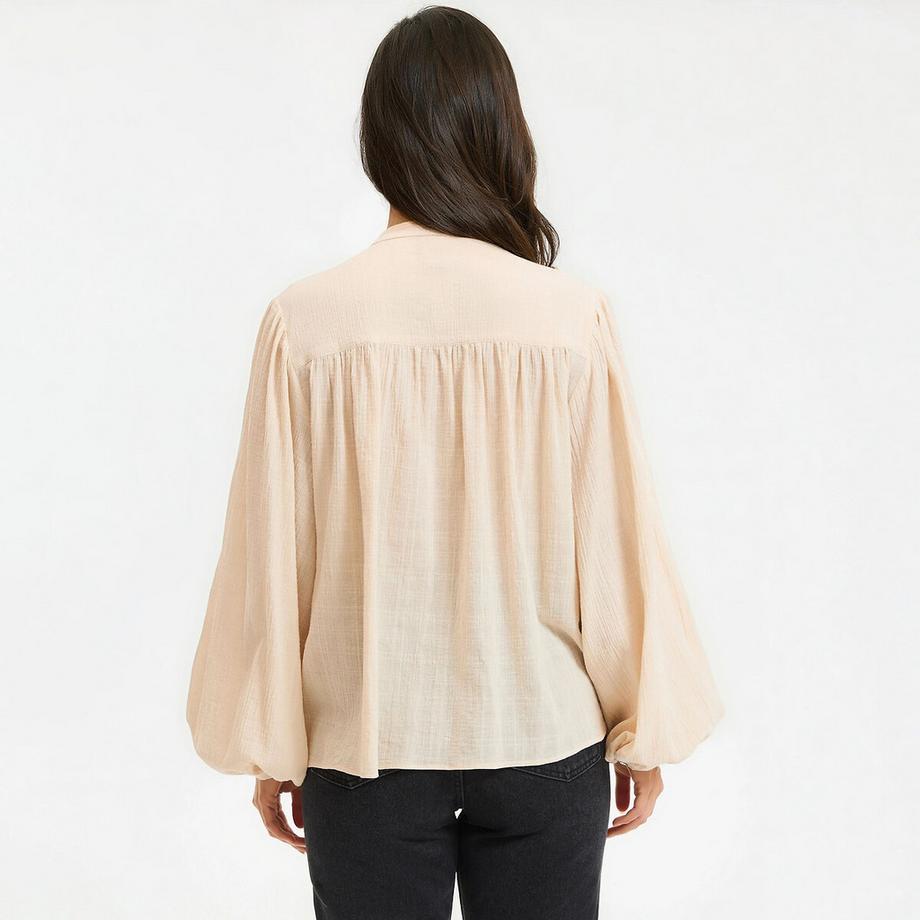 La Redoute Collections Camicetta Oversize Collo alla Coreana  