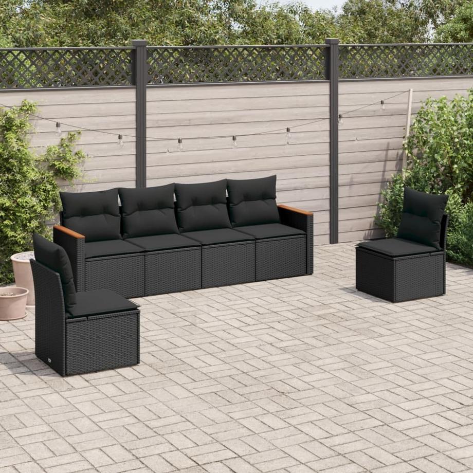 VidaXL Ensemble de canapés de jardin rotin synthétique  