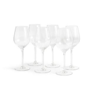 La Redoute Intérieurs  Lot de 6 verres à vin en verre plissé 