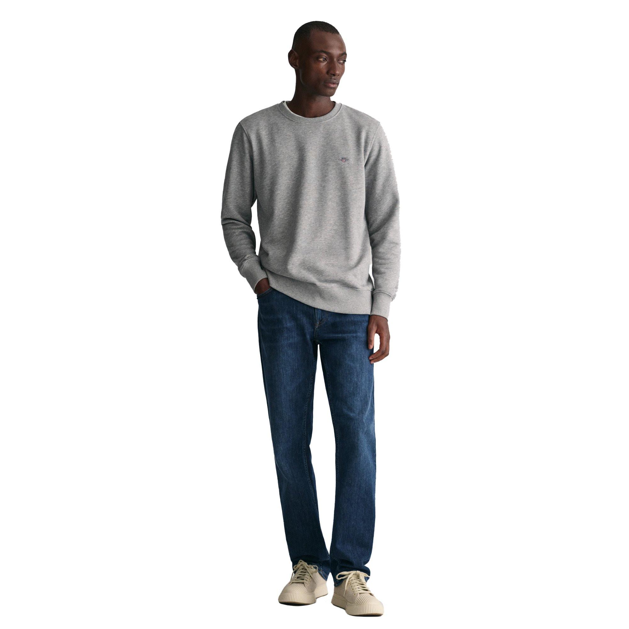 GANT  Sweat-shirt  Confortable à porter-REGULAR SHIELD C-NECK SWEAT 