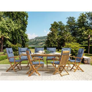 Beliani Set di 8 Cuscini Schiena/Seduta en Poliestere Scandinavo MAUI  