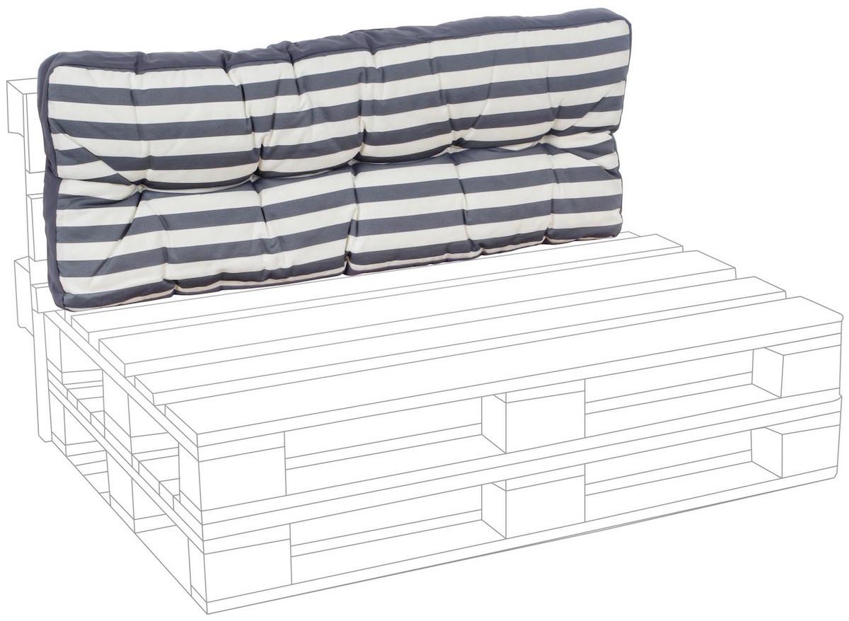mutoni Cuscino per schienale Pallet antracite  