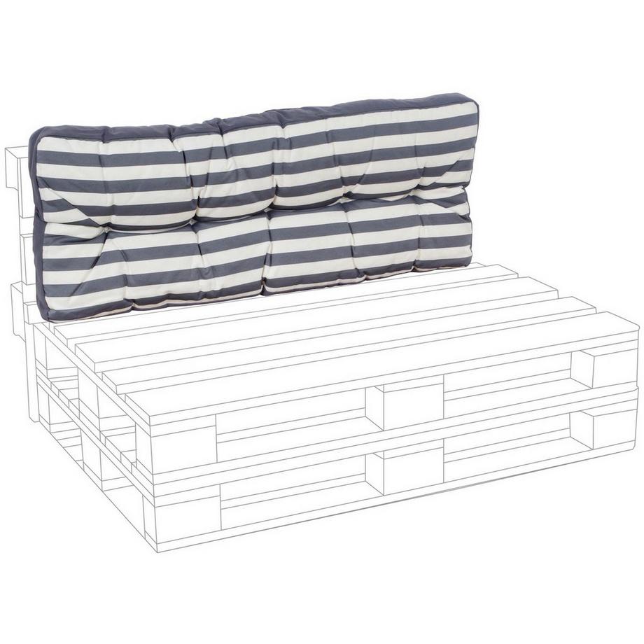 mutoni Cuscino per schienale Pallet antracite  