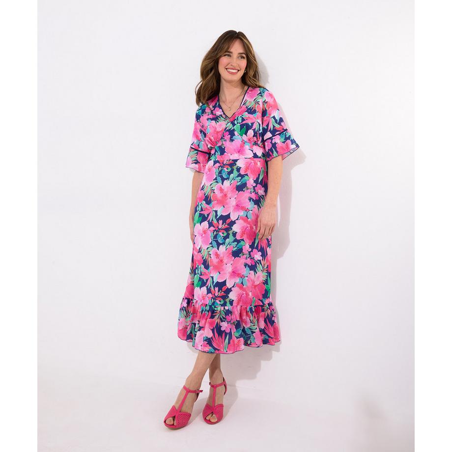 Joe Browns Kleid mit weiten Ärmeln und Blumendruck  