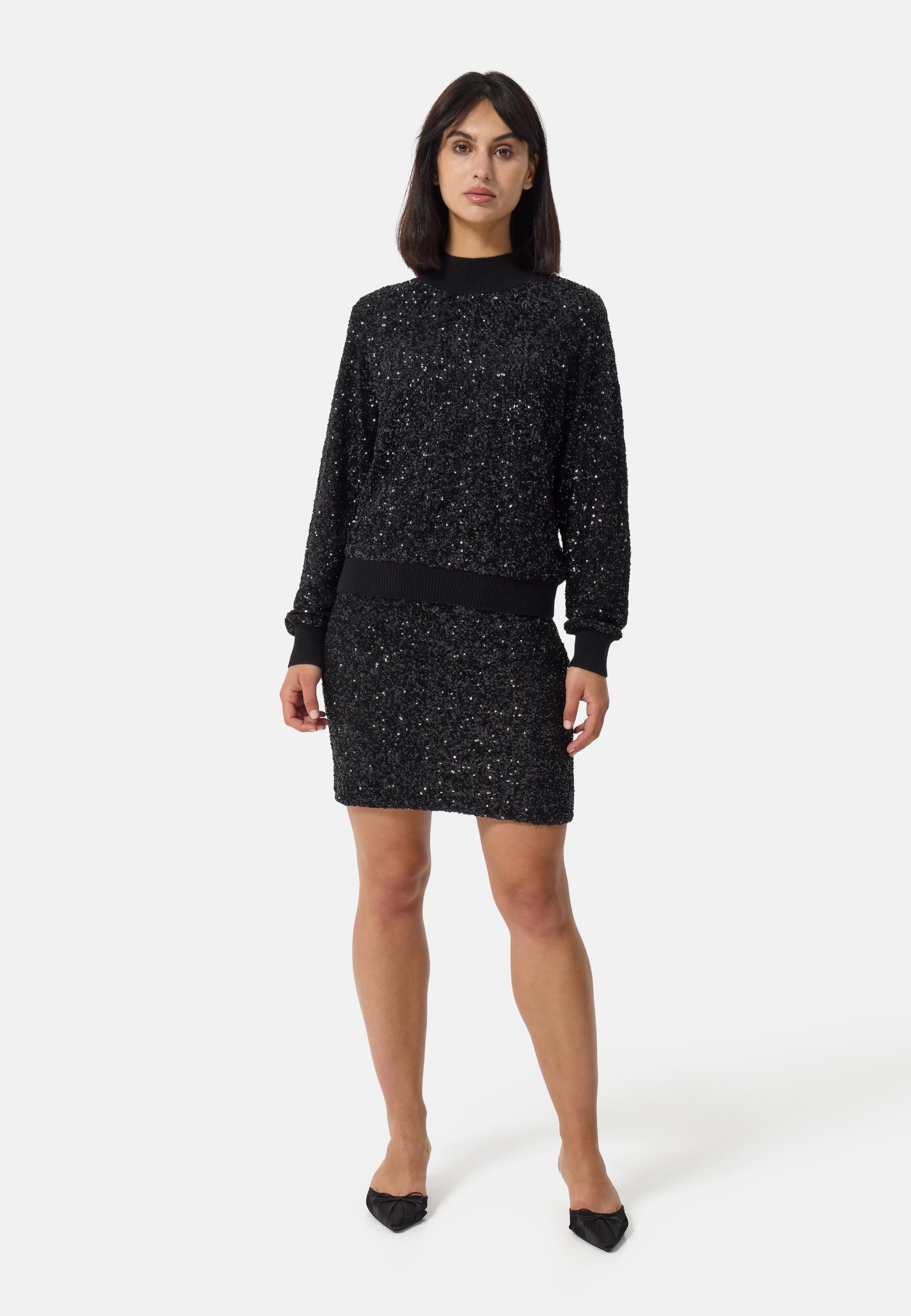 CASH-MERE.CH Lana Cashmere Gonna Paillettes  
