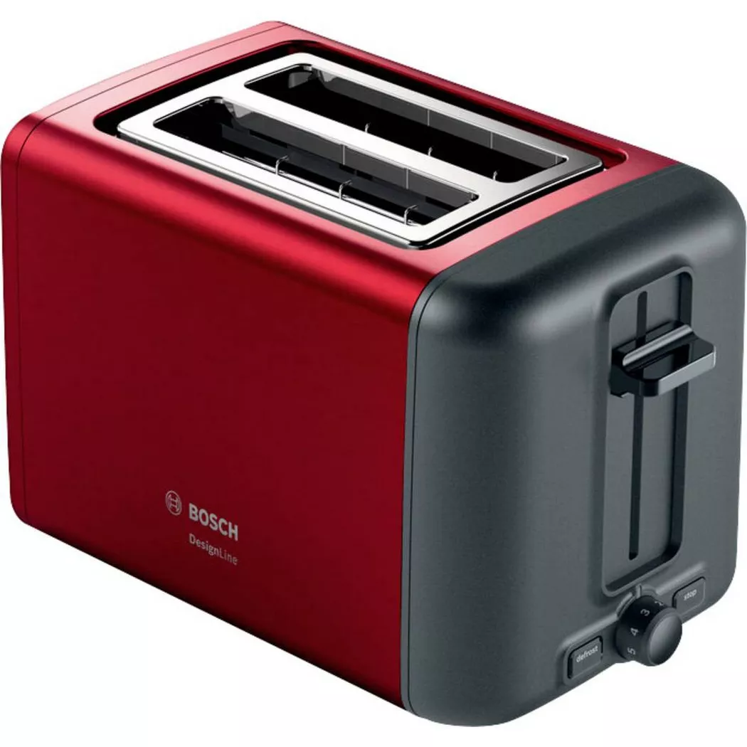 Bosch Haushalt – Kompakt Toaster DesignLine, Rot Bunt