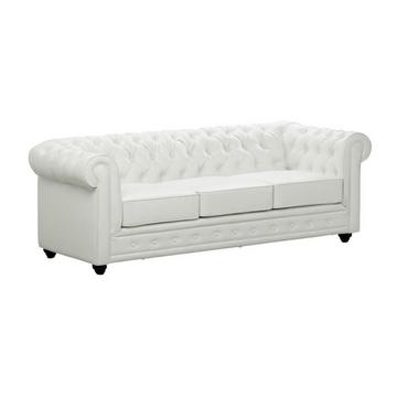Sofa 3Sitzer Kunstleder CHESTERFIELD