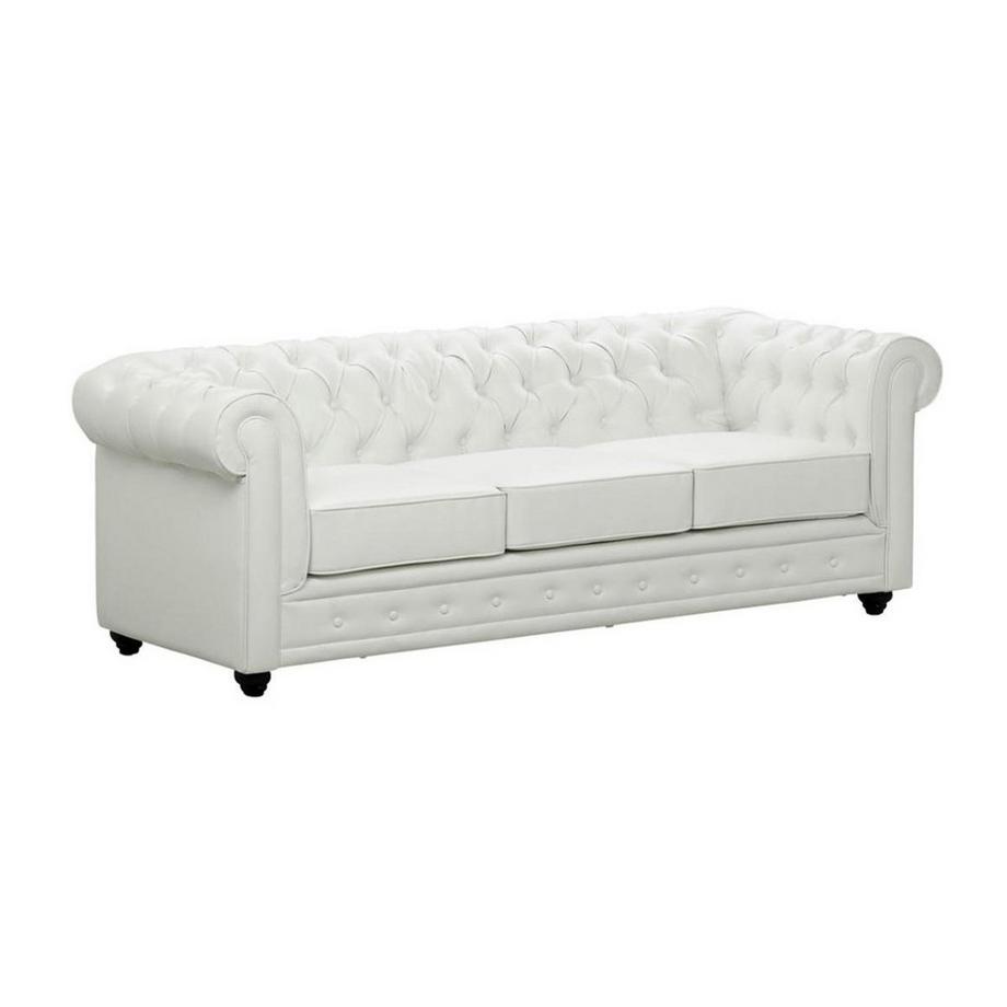 Sofa 3Sitzer Kunstleder CHESTERFIELD