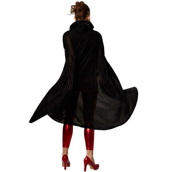 Tectake  Samt Umhang mit Kapuze 