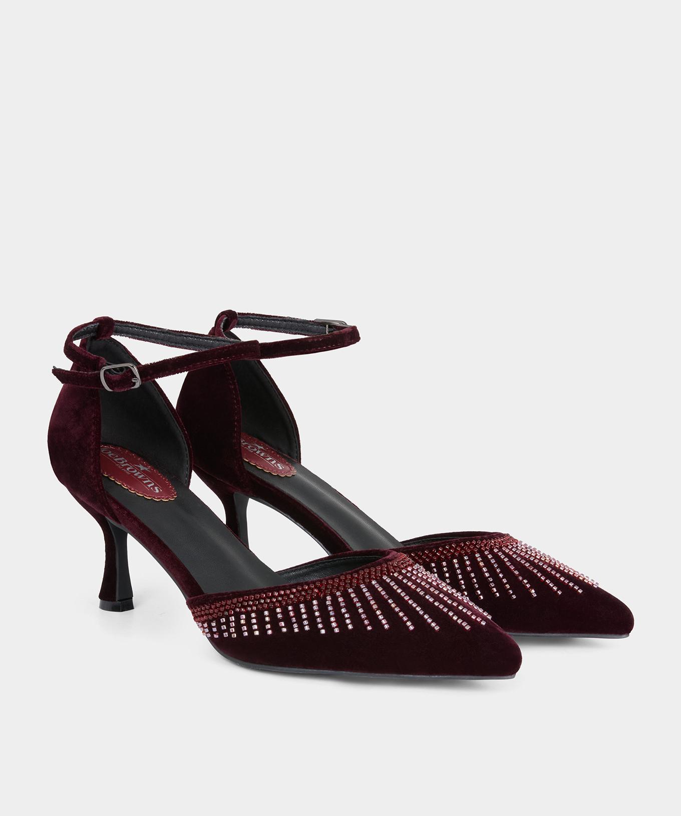 Joe Browns  Schuhe mit Veloursabsatz und Perlenverzierung 