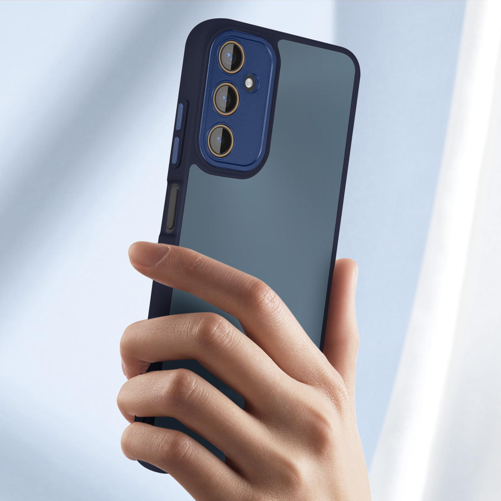 Avizar  Coque Galaxy A05s Bleu Nuit Translucide 