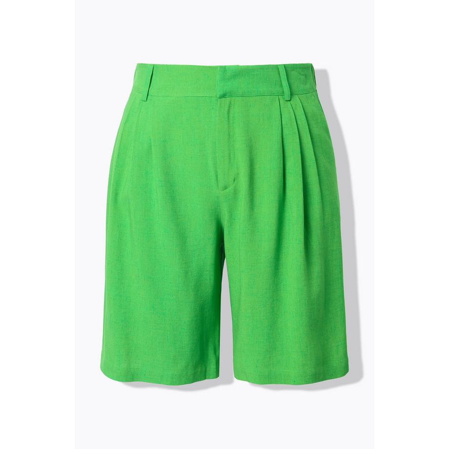 Studio Untold Leinenmix Bermuda Wide Legs Elastikbund  