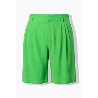 Studio Untold Leinenmix Bermuda Wide Legs Elastikbund  