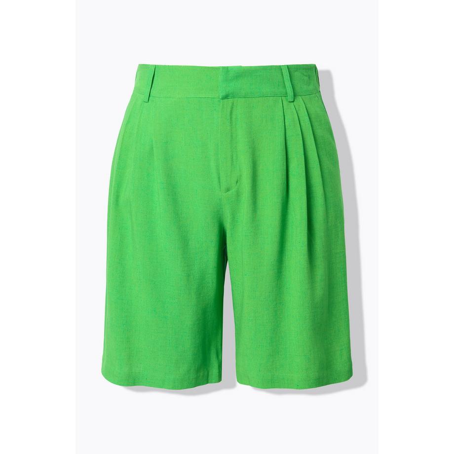 Studio Untold Leinenmix Bermuda Wide Legs Elastikbund  