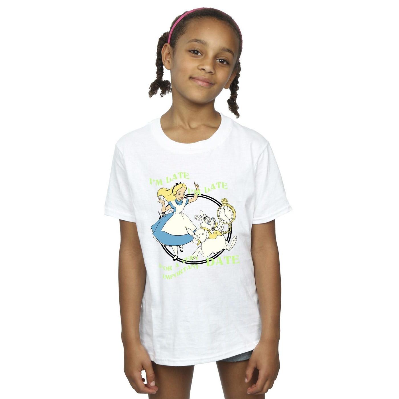 Disney  Tshirt ALICE IN WONDERLAND I'M LATE 