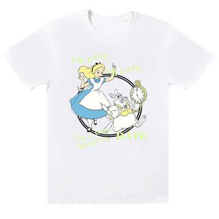 Disney  Tshirt ALICE IN WONDERLAND I'M LATE 