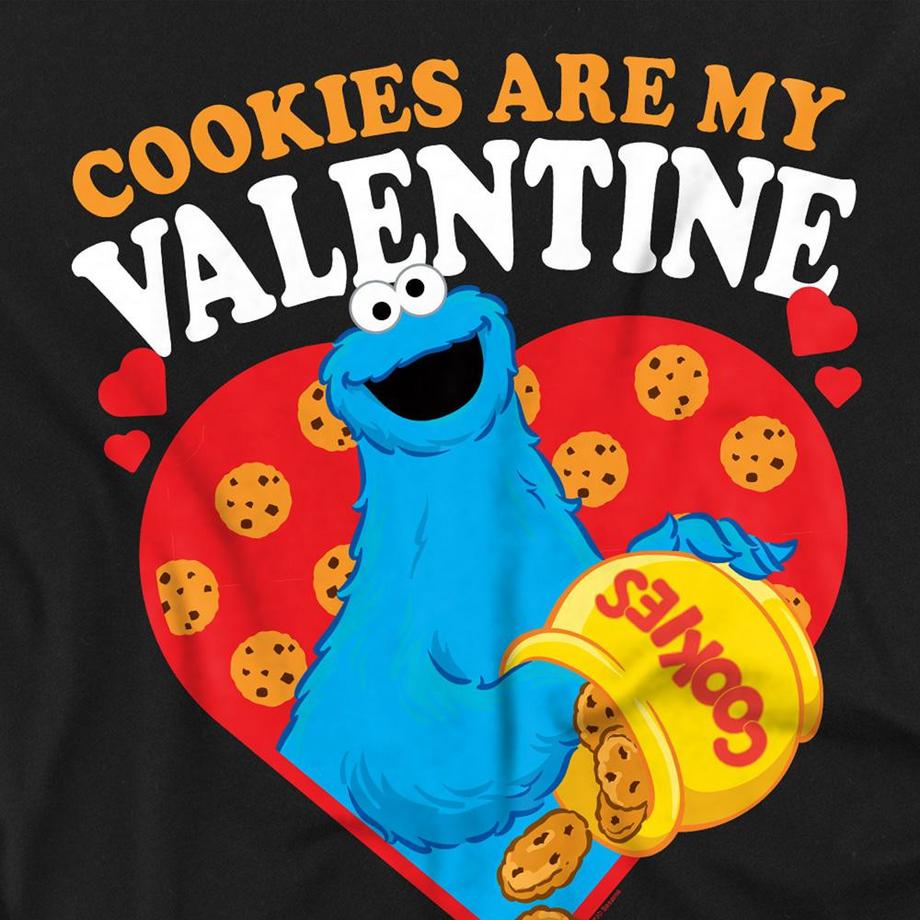 Sesame Street T-Shirt Manches Longues Cookies Are My Valentine  