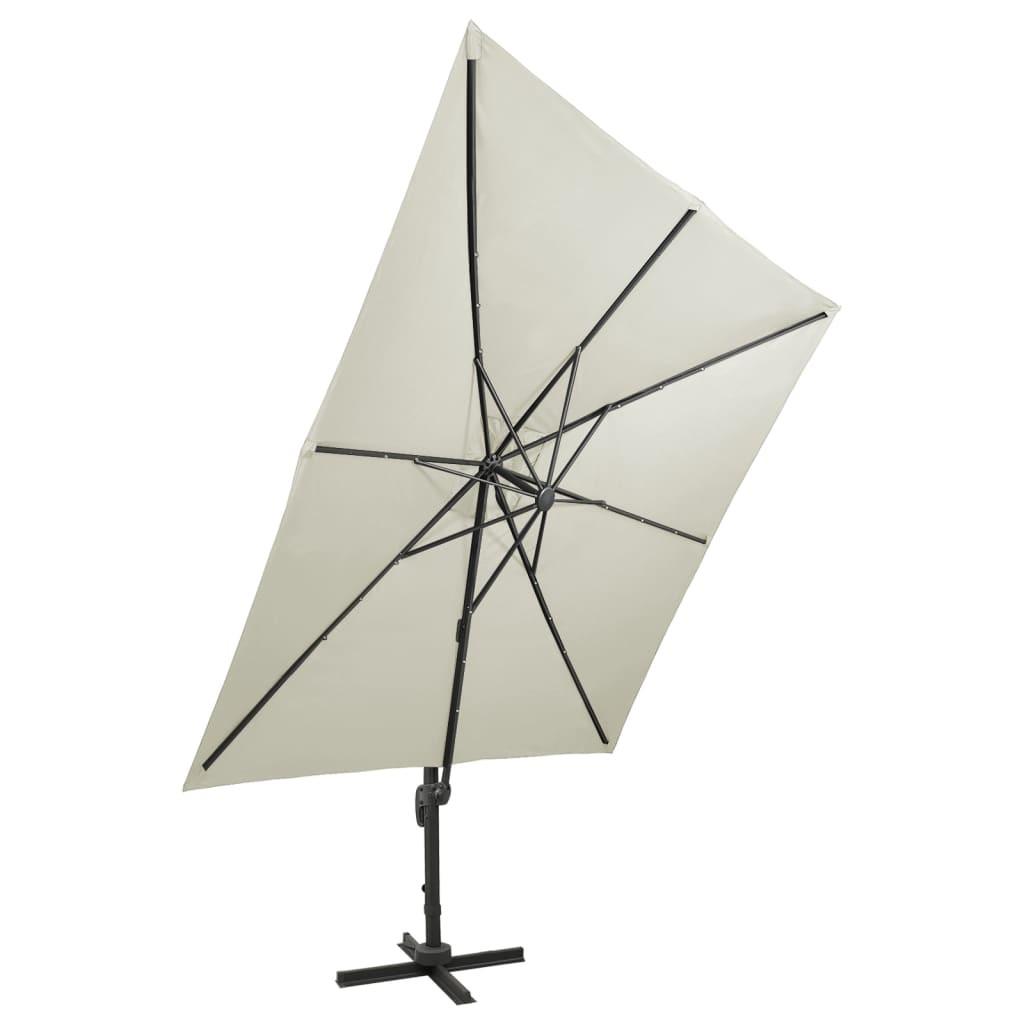 VidaXL Parasol de jardin en porte-à-faux  