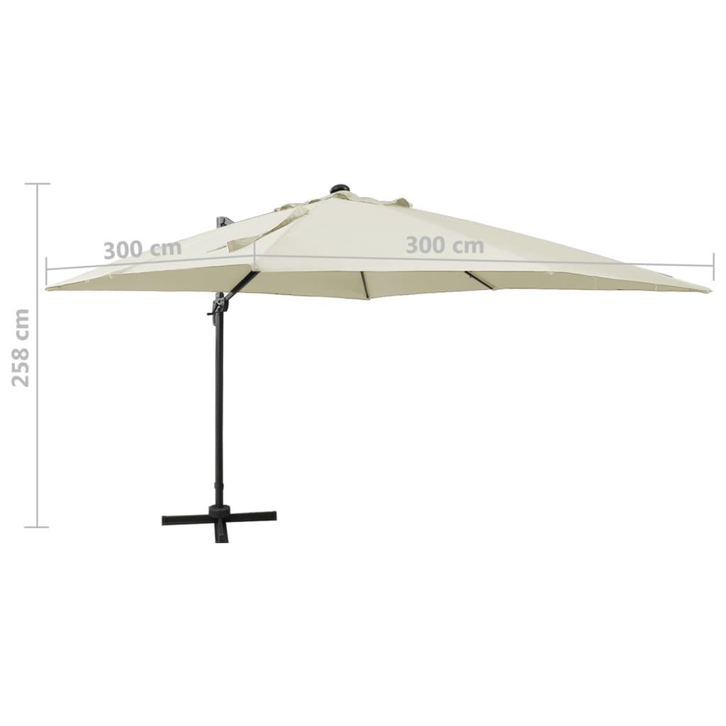 VidaXL Parasol de jardin en porte-à-faux  