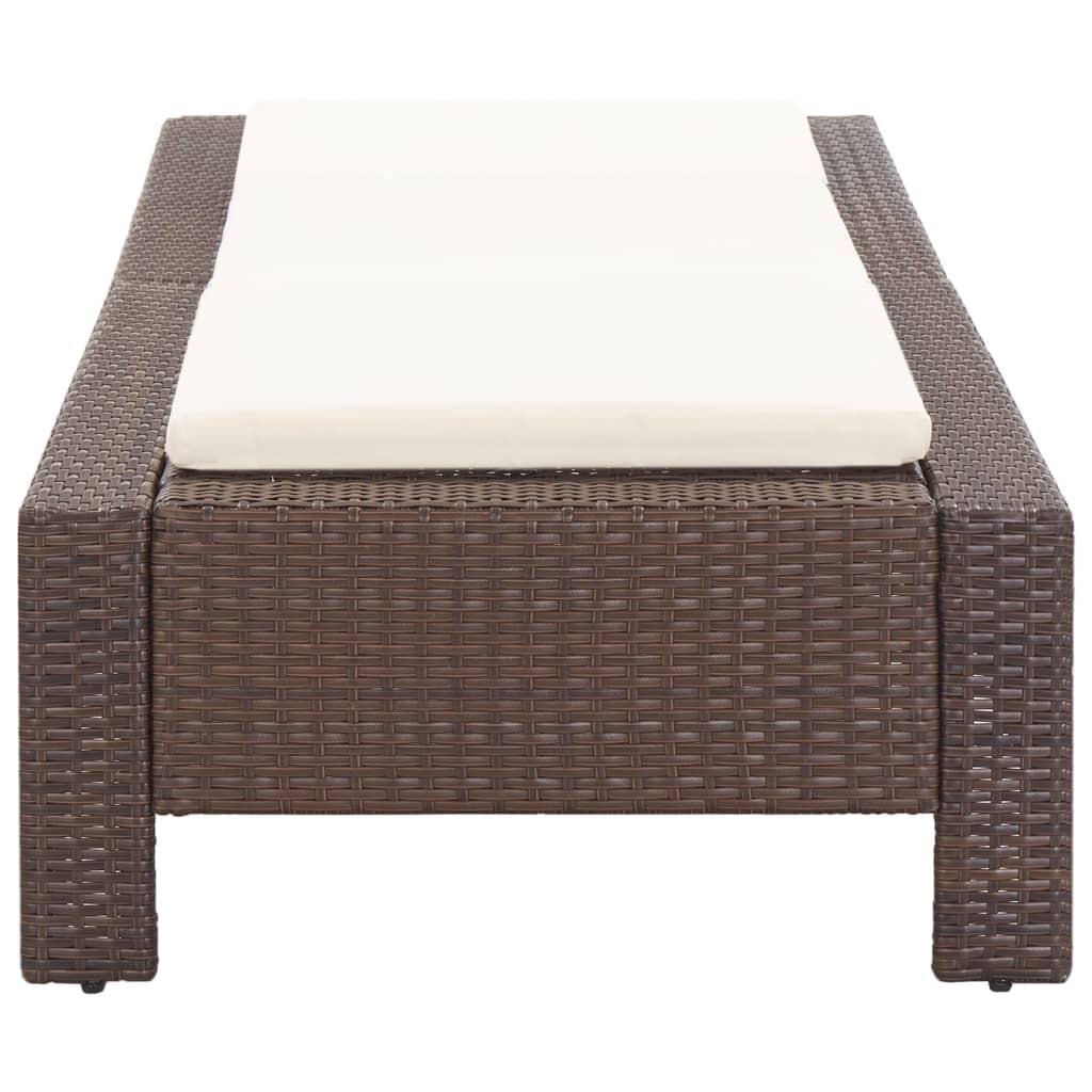 VidaXL Sonnenliege poly-rattan  