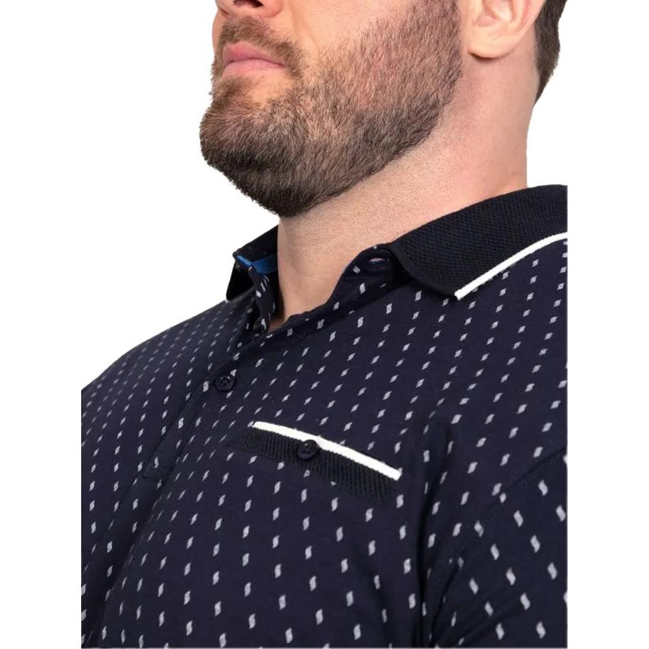 Duke Reid D555 Polo Manches Courtes Kingsize Motif Imprimé Intégral  