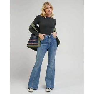 Lee Langarm U-Boot-Ausschnitt T-Shirt  