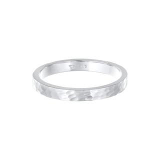 Elli  Bague Pinky Ring Gehämmert 925 Silber 