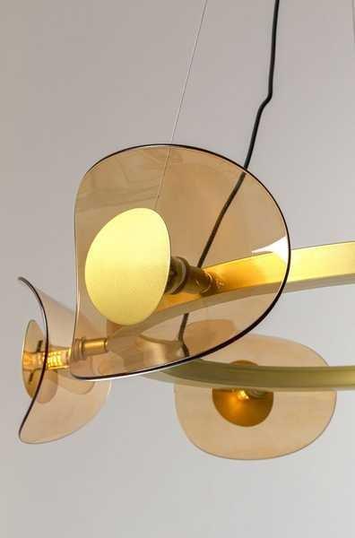 KARE Design Hängeleuchte Mariposa Brass rund 81  