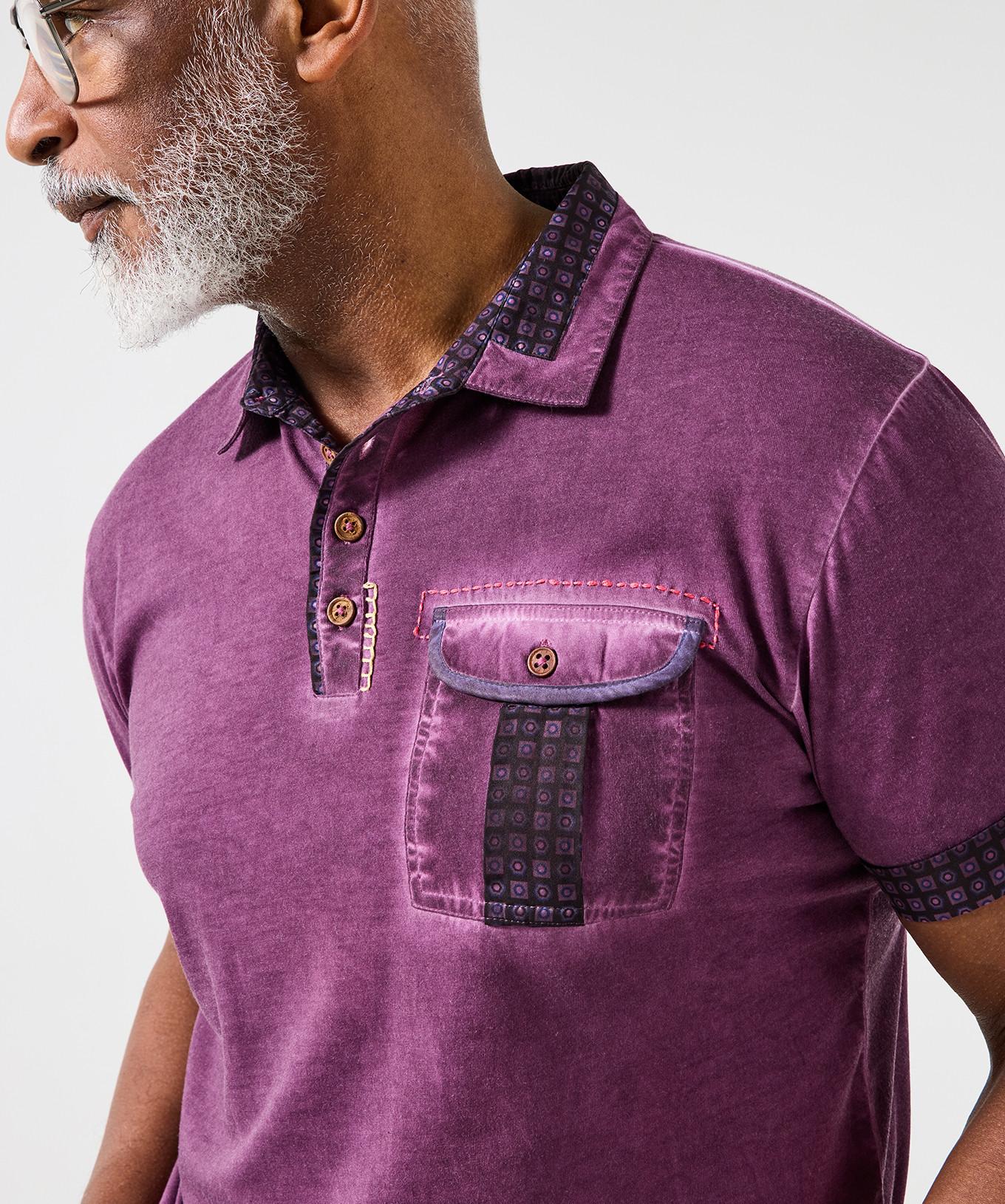 Joe Browns Polo Effetto Vintage Acid Wash  