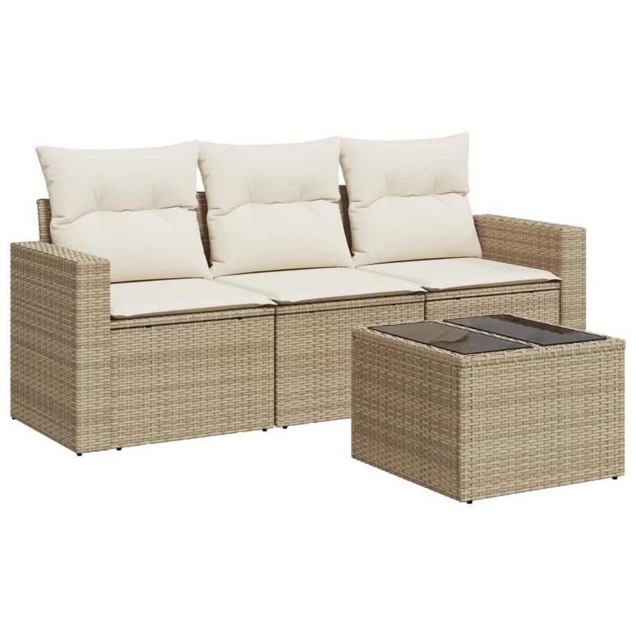 set divano da giardino Polirattan