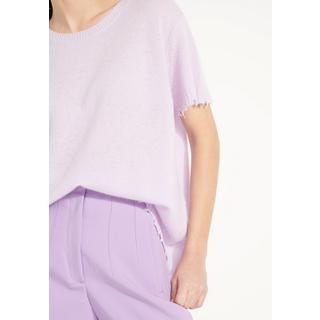 Studio Cashmere8  AVA 6 T-Shirt Rundhalsausschnitt -100% Kaschmir déjaugé 