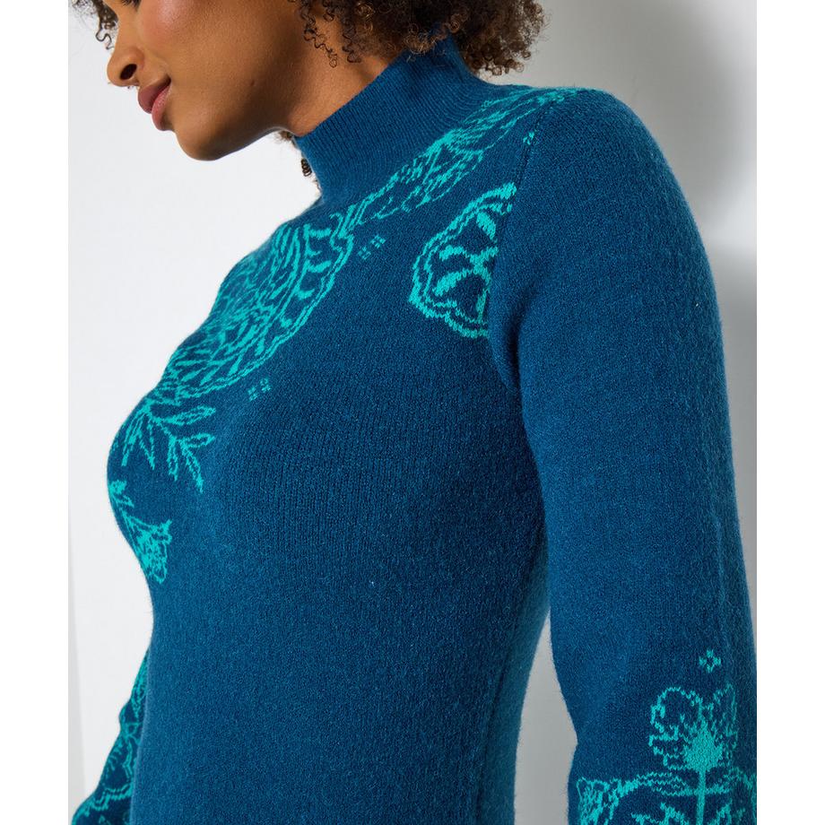 Joe Browns Abito Corto in Maglia Motivo Paisley  