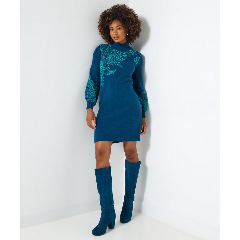 Joe Browns Abito Corto in Maglia Motivo Paisley  