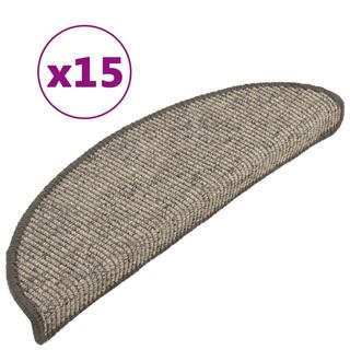 VidaXL Tapis d'escalier autocollants 15 pcs tissu  