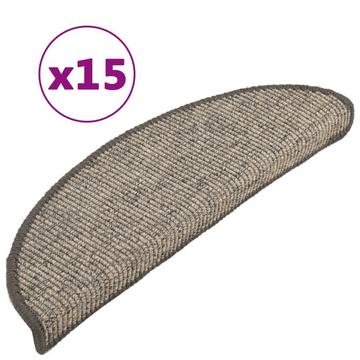 Tapis d'escalier autocollants 15 pcs tissu