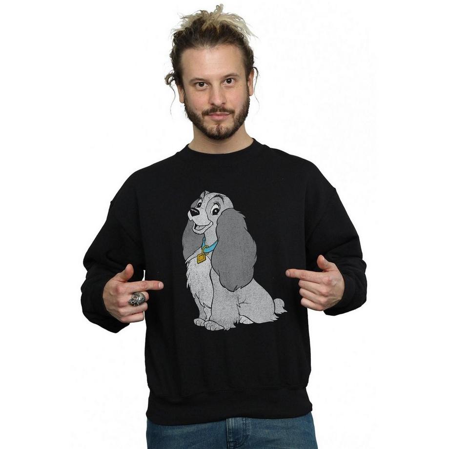 Disney Lady And The Tramp Sweatshirt Imprimé Graphique  
