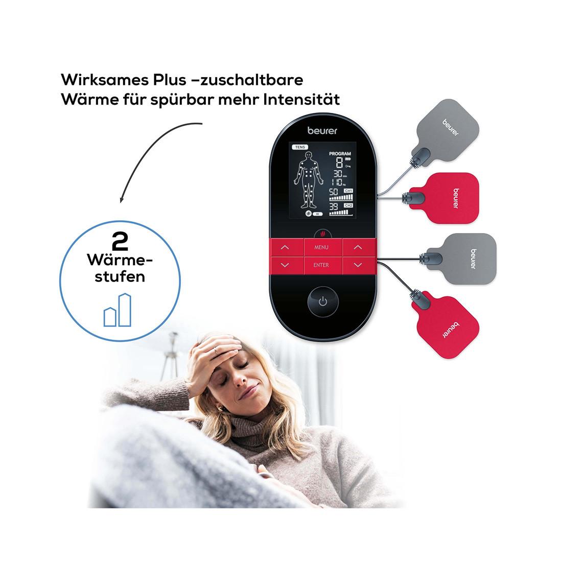 beurer Digital TENSEMS EM 59 mit Wärmefunktion & 4 Elektroden  