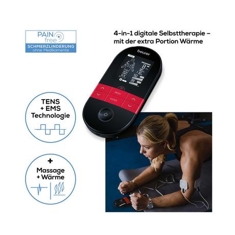 beurer Digital TENSEMS EM 59 mit Wärmefunktion & 4 Elektroden  