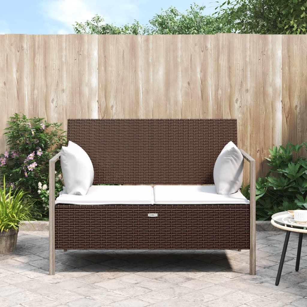 VidaXL Gartenbank poly-rattan  