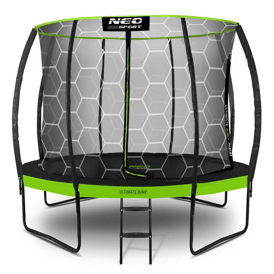 B2X Trampoline profilé pour le jardin 10ft/312cm avec filet de protection intérieur Neo-Sport  