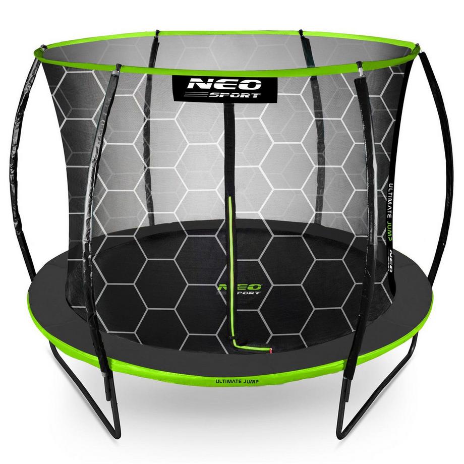 B2X Trampoline profilé pour le jardin 10ft/312cm avec filet de protection intérieur Neo-Sport  