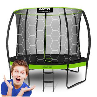 B2X Profiliertes Trampolin für den Garten 10ft/312cm mit innerem Schutznetz Neo-Sport  