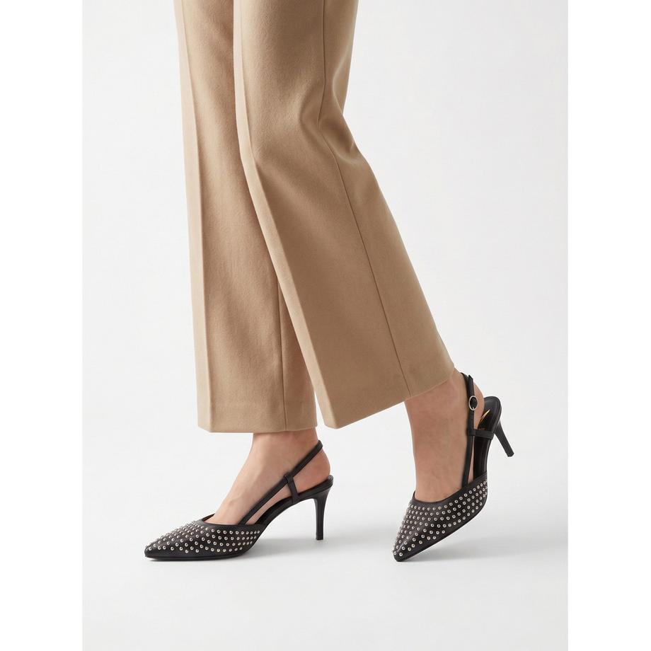 Marc Ellis Spitz zulaufender Slingback Absatzschuh  