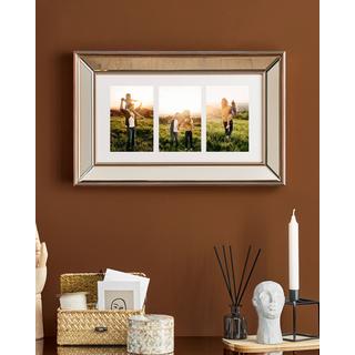 Beliani Cornice per 3 foto en Vetro Glamour DABOLA  