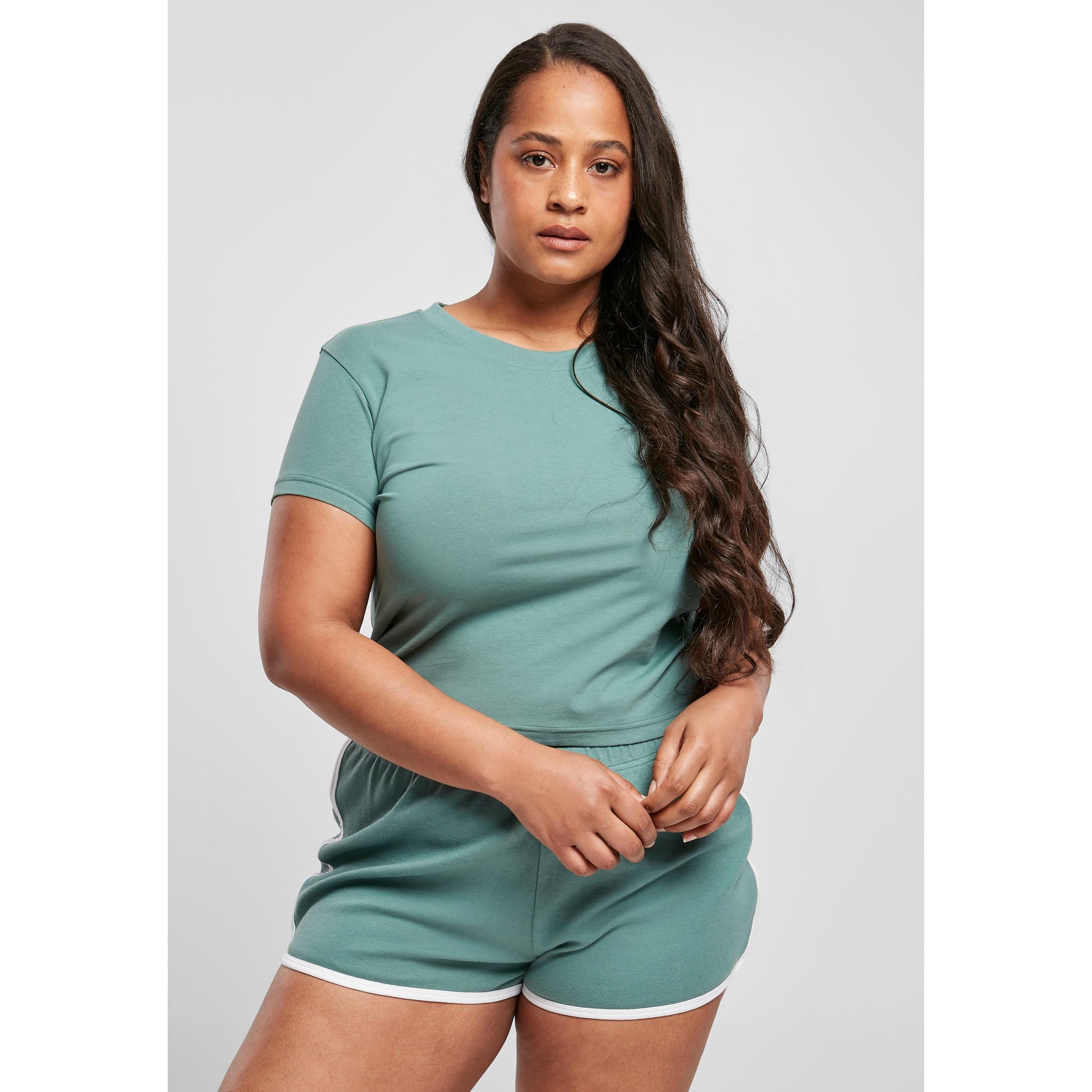 URBAN CLASSICS  t-shirt stretch cropped (grandes tailles) 