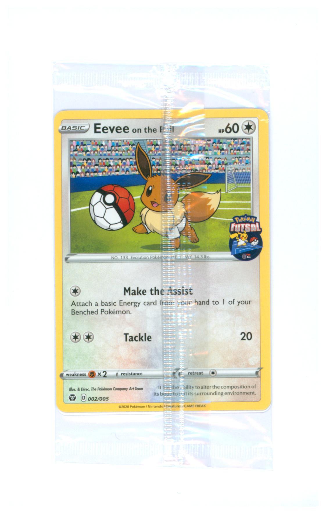 Pokémon  Eevee On The Ball 002/005 - Futsal Promo Sealed -  TCG 