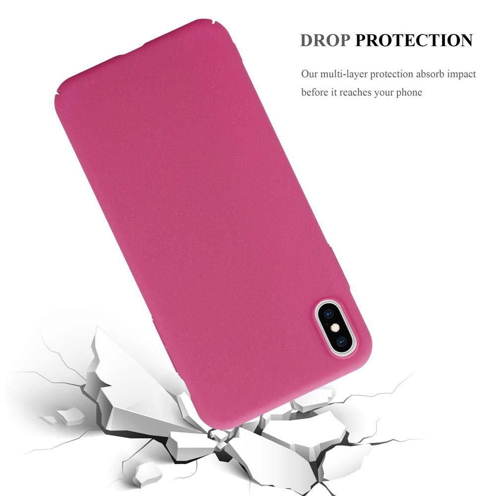 Cadorabo  Housse compatible avec Apple iPhone XS MAX - Hard Case Coque de protection à l'aspect givré contre les rayures et les chocs 