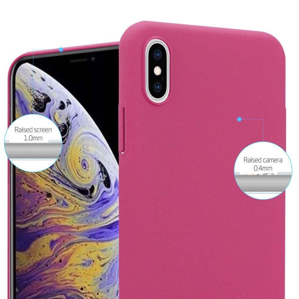 Cadorabo  Housse compatible avec Apple iPhone XS MAX - Hard Case Coque de protection à l'aspect givré contre les rayures et les chocs 